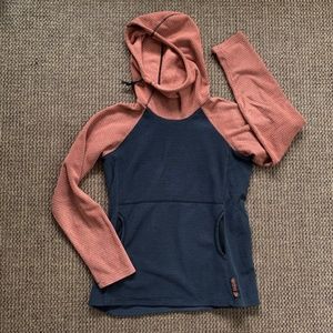 MELANZANA Micro Grid Fleece Hoodie